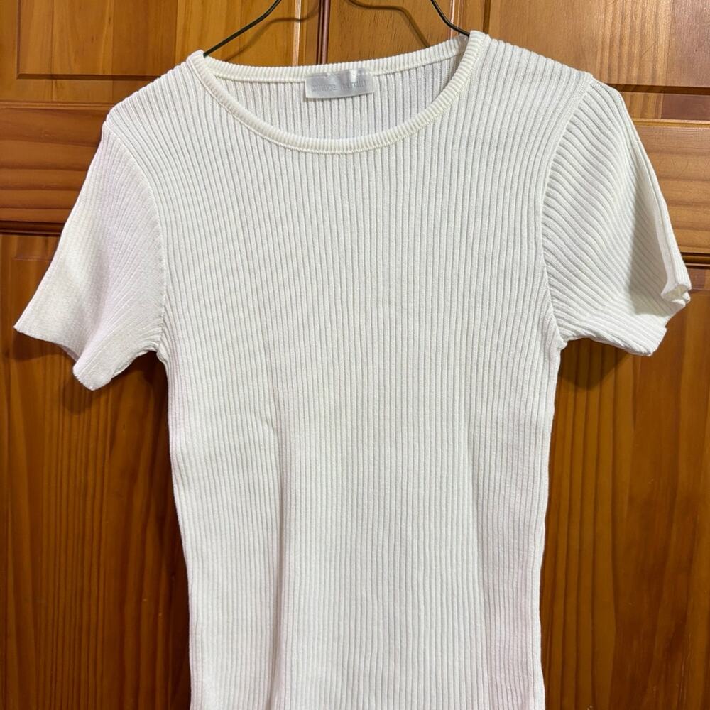 Pierre Cardin White Small Rived T-Shirt